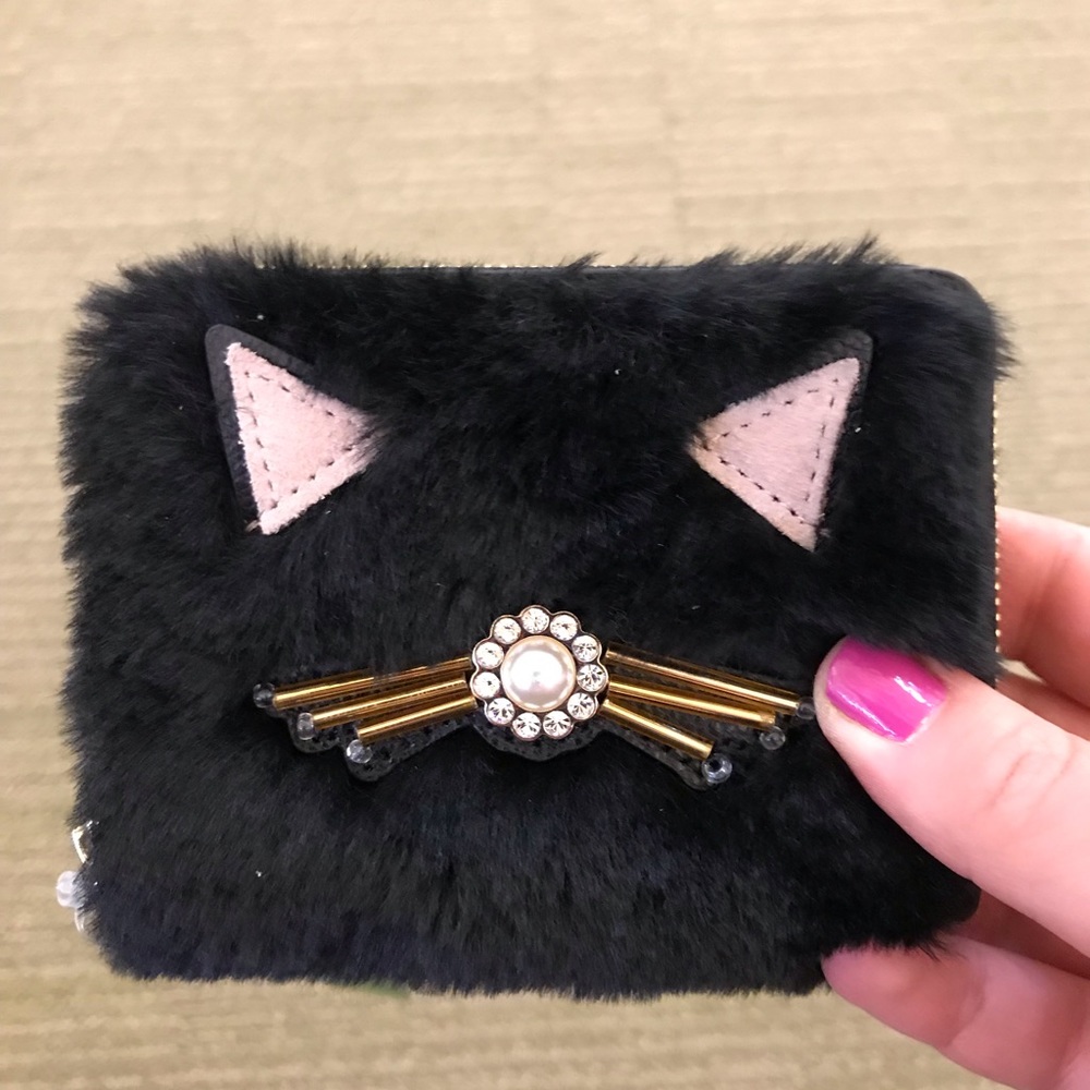 Kate spade furry wallet